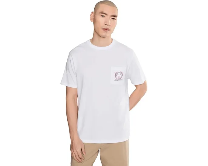 Футболка Tile Lobster с коротким рукавом и нагрудным карманом Vineyard Vines