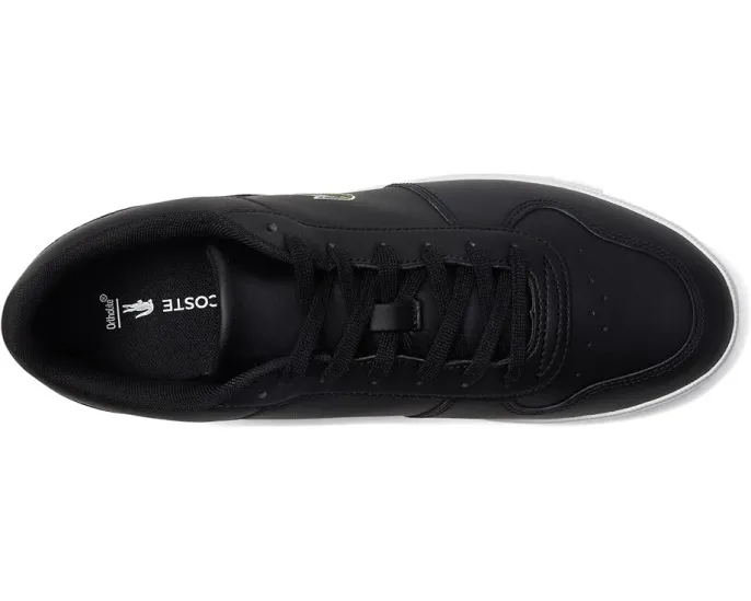 Кроссовки T-base из кожи с вышитым крокодилом Lacoste