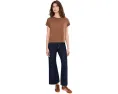 Кроп-футболка Michael Stars Grayson Cropped Crew Neck из хлопка Supima с прямым подолом