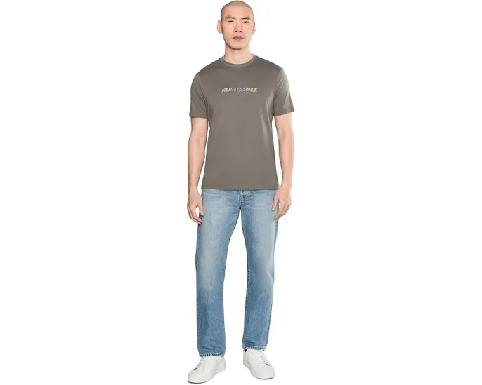 Футболка Armani Exchange Ombre Logo с градиентным принтом
