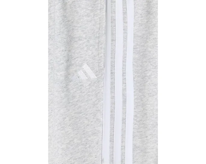 Adidas джоггеры с утягивающим поясом и тремя полосками меланжевые