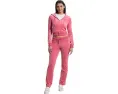 Толстовка Juicy Couture Solid Classic с капюшоном и стразовым логотипом