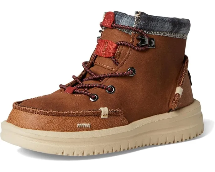 Детские ботинки Hey Dude Bradley Classic с кожаным верхом и технологией Memory Foam