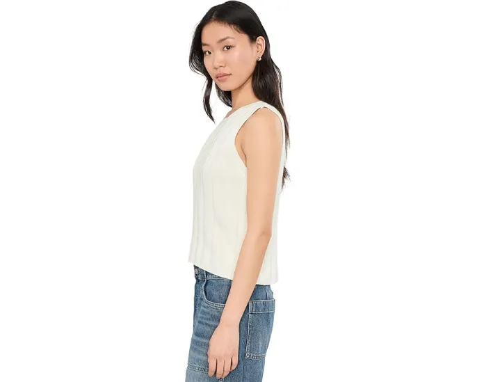 Майка Vince Camuto с широкой резинкой и круглым вырезом из хлопка