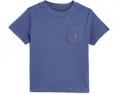 Детская хлопковая футболка с карманом Polo Ralph Lauren