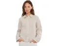 Куртка Eileen Fisher с воротником и полосками из органического льна