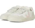 Детские кроссовки VEJA Small V-90 из кожи с застежкой на липучках