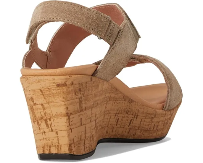 Сандалии Naot Sunrise с клиновидным каблуком и ремешками на липучке
