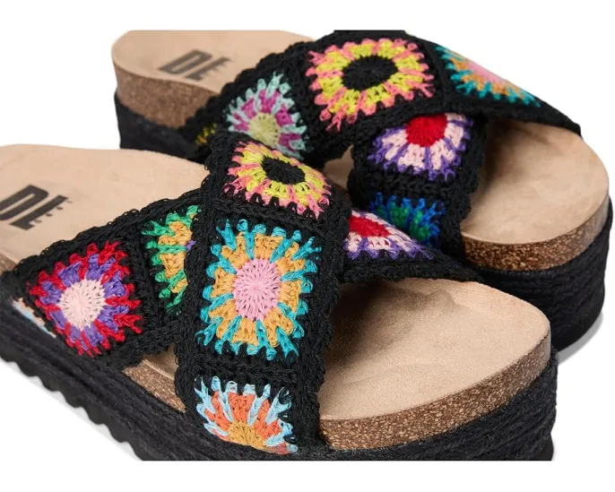 Туфли Plays от Dirty Laundry на платформе с узором и открытым носком