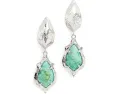 Серьги-гвоздики Kendra Scott Adriana с фигурной рамкой в виде ракушки