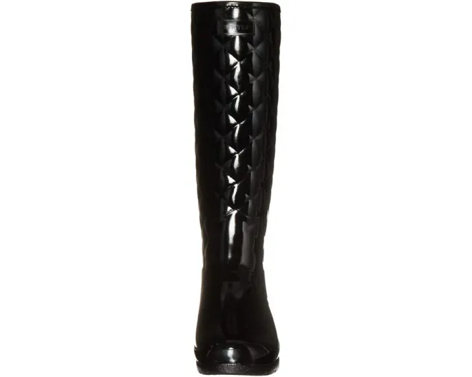 Высокие резиновые сапоги Hunter Refined Gloss Quilt Tall с глянцевым покрытием