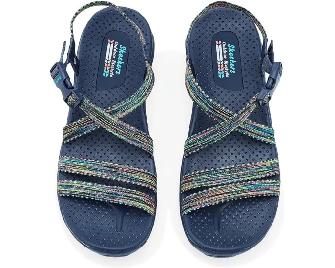 Тропические треккинговые сандалии SKECHERS Reggae с плетеным верхом