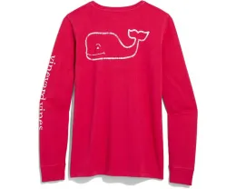 Футболка Garment-Dyed Vintage Whale Long-Sleeve Pocket Tee Vineyard Vines с длинным рукавом