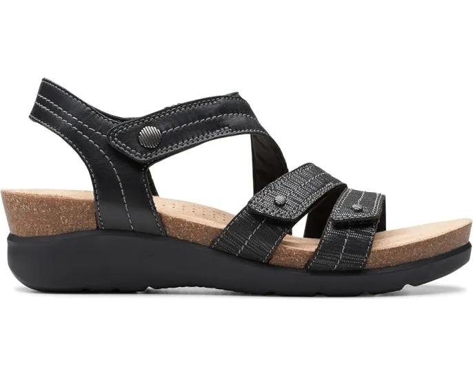 Босоножки Clarks Calenne Clara на клине с ремешками из кожи