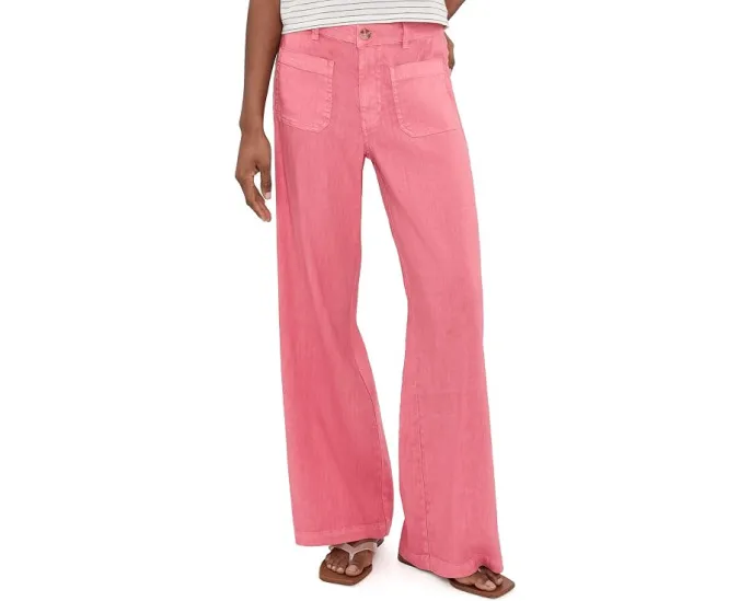 Брюки Meg High-Rise Wide Legs с накладным карманом от KUT from the Kloth