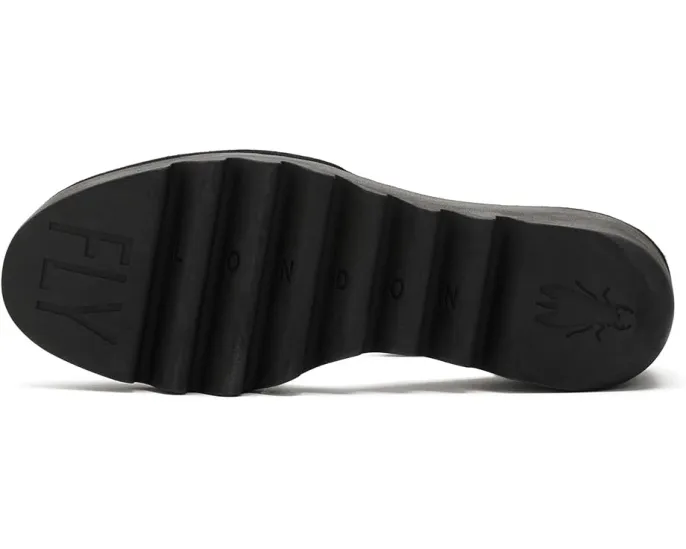 Закрытые туфли FLY LONDON Boij626fly на танкетке с ремешком на липучке