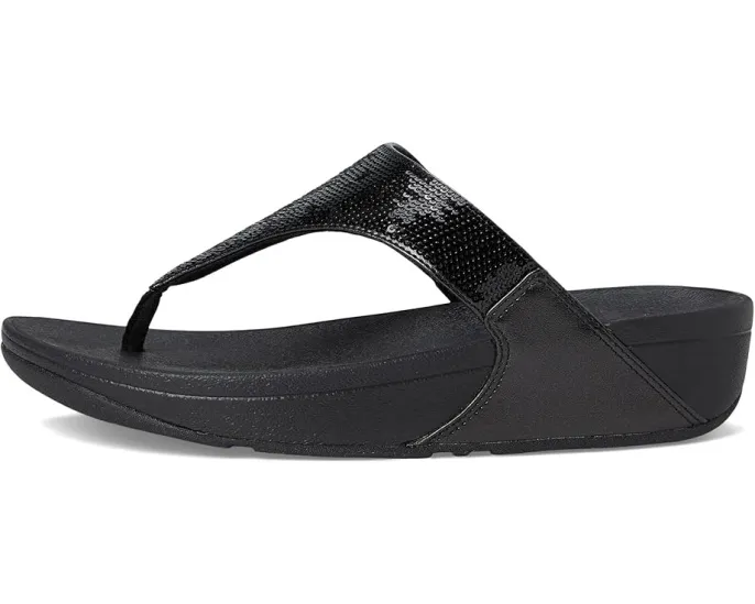 Блестящие сандалии FitFlop Lulu с микровобблбордом и стразами