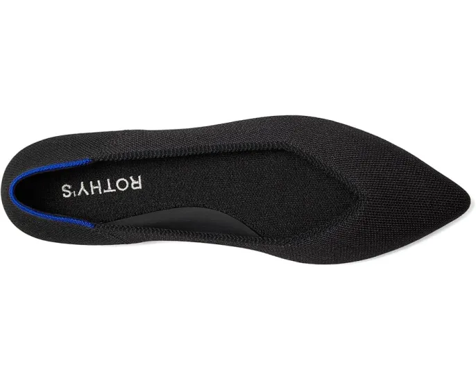 Балетки Rothy's The Point II с просторным носком и эластичной вставкой