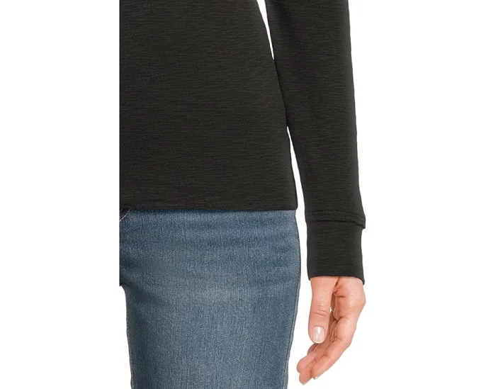 Лонгслив Lilla P с рубчиком и узелковой пряжей в облегающем крое