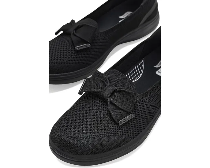 Женские слипоны SKECHERS Hands Free Slip-Ins Arch Fit Inspire с поддержкой свода стопы и стразовым бантом