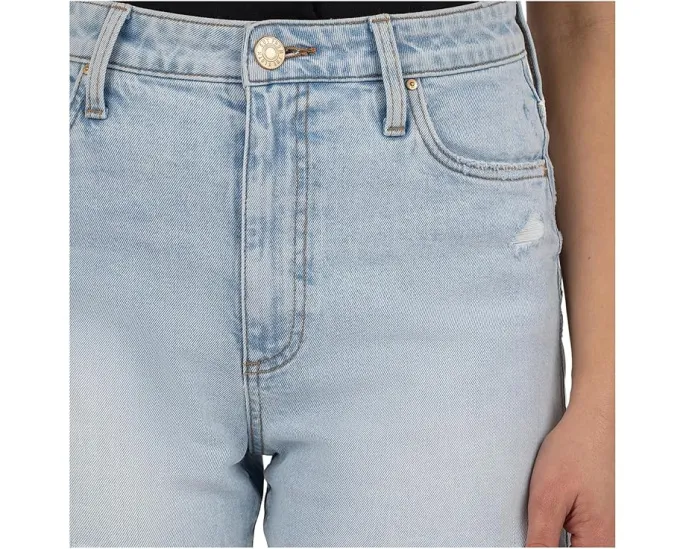 Шорты KUT from the Kloth Taylor с высокой посадкой и рваным краем