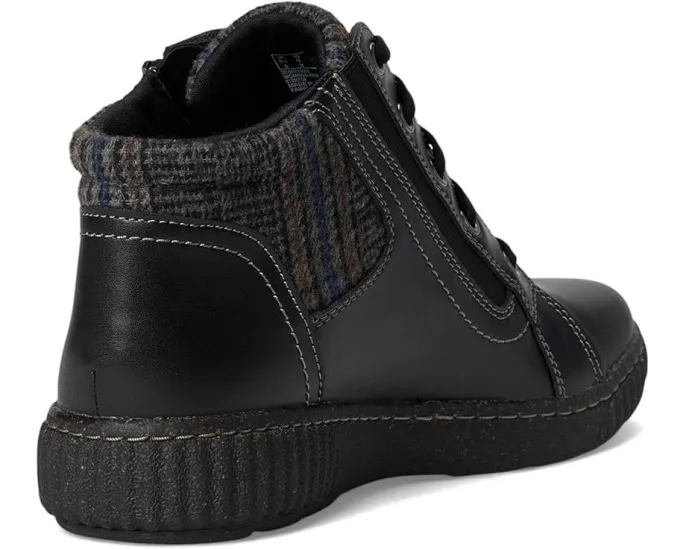 Ботинки Caroline Spice из кожи и текстиля на шнуровке и молнии