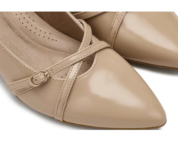 Туфли Kepley Star от Clarks с перекрестным ремешком и заостренным носком
