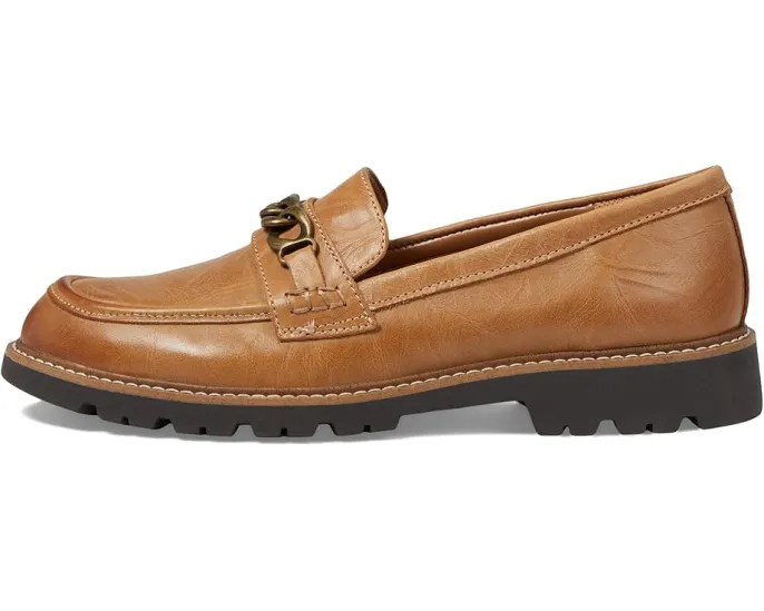 Лоферы Comfortiva Linz из кожи с цепочкой и квадратным каблуком