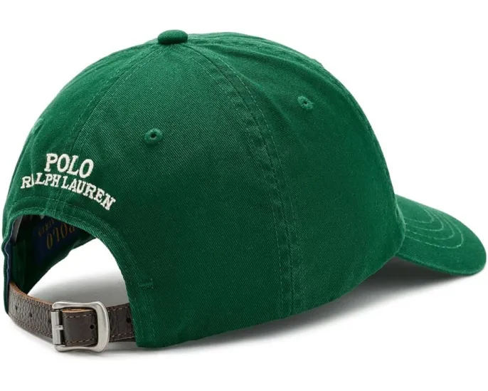Кепка Polo Bear Twill Ball Cap с вышитым медведем и изогнутым козырьком