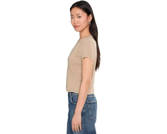 Кроп-футболка AG Jeans Sadie Crew Neck с винтажным кроем 90-х