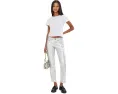 Брюки Free People Oracle Metallic с металлическим эффектом и прямым кроем