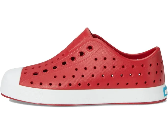 Детские слипоны Jefferson от Native Shoes с перфорацией и легкой подошвой EVA