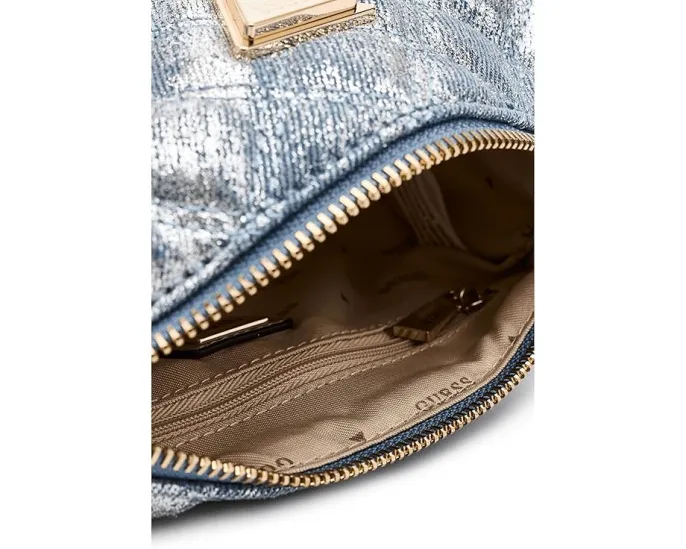 Мини-бочонок Giully II из металлического денима от GUESS