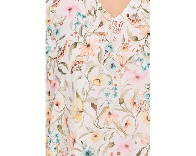 Блуза Vince Camuto с V-образным вырезом и рукавом тюльпан