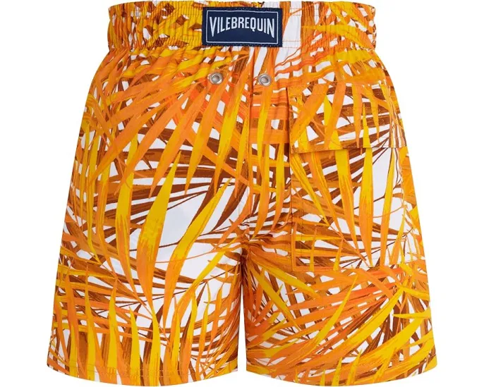 Детские плавки Vilebrequin Kids Palm Leaves Jirise с принтом пальмовых листьев