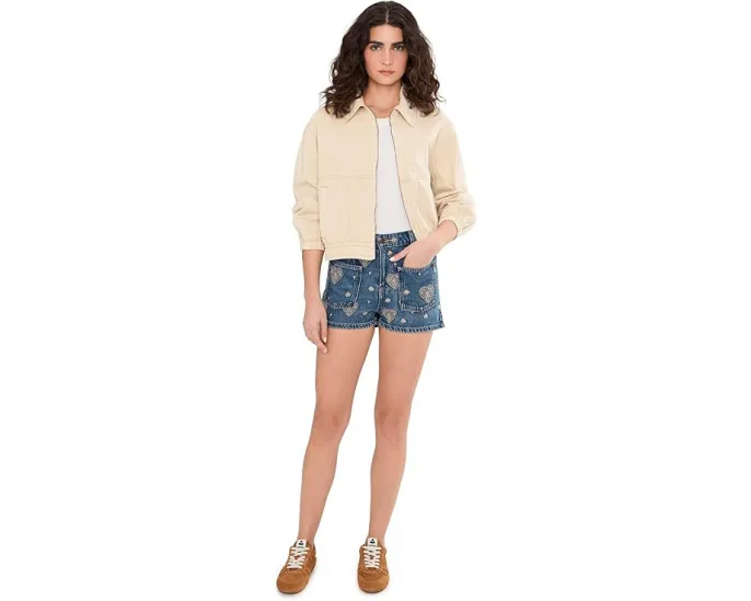 Шорты Free People Bettie с вышивкой из жесткого денима