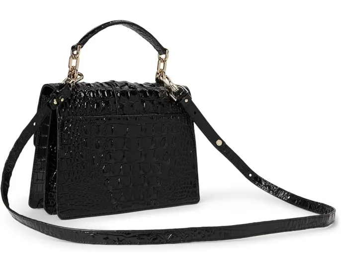 Сумка кроссбоди Brahmin Melbourne Small Hallie из кожи с откидным клапаном