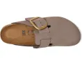 Клоги Birkenstock Boston Big Buckle из нубука с пробковой стелькой