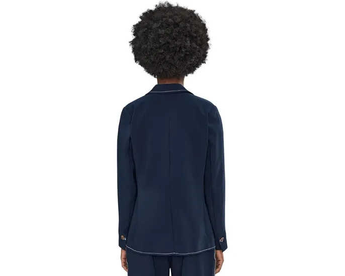 Блейзер Sleek Stretch Accent Stitch с контрастной строчкой и одним пуговицей NIC+ZOE