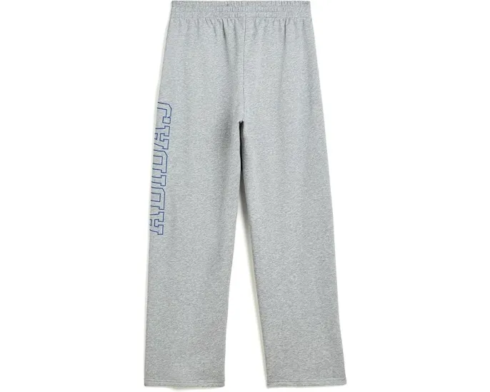 Adidas детские графические панталоны Collegiate из хлопкового флиса в серую меланжевую крошку