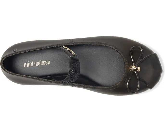 Детские балетки Mini Sophie с декоративным бантом и эластичной лямкой Mini Melissa