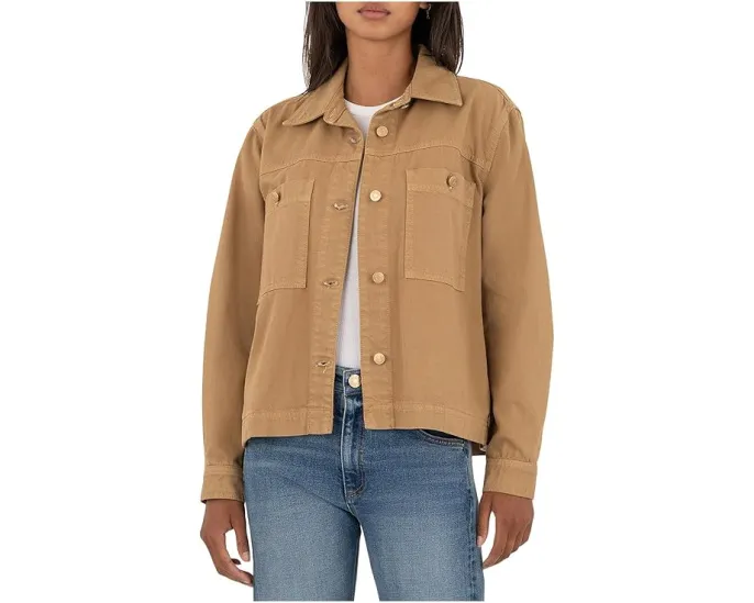 Жакет KUT from the Kloth Barb с воротником-стойкой и накладными карманами