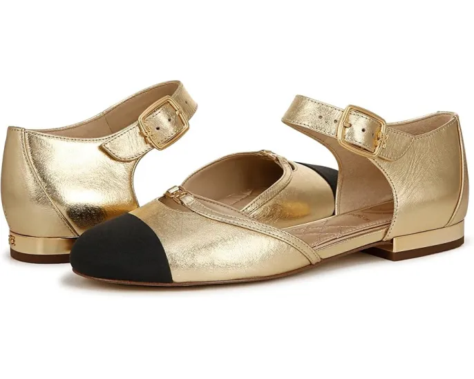 Балетки Rylie с контрастным каблуком и регулируемой пряжкой Sam Edelman