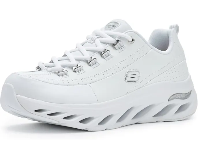 Кроссовки SKECHERS Arch Fit Glide Step с кожаным верхом и технологией поддержки свода стопы
