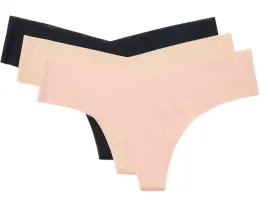 Набор из 3 стрингов Commando 3PK BMR100 с бесшовной технологией и рифленой текстурой