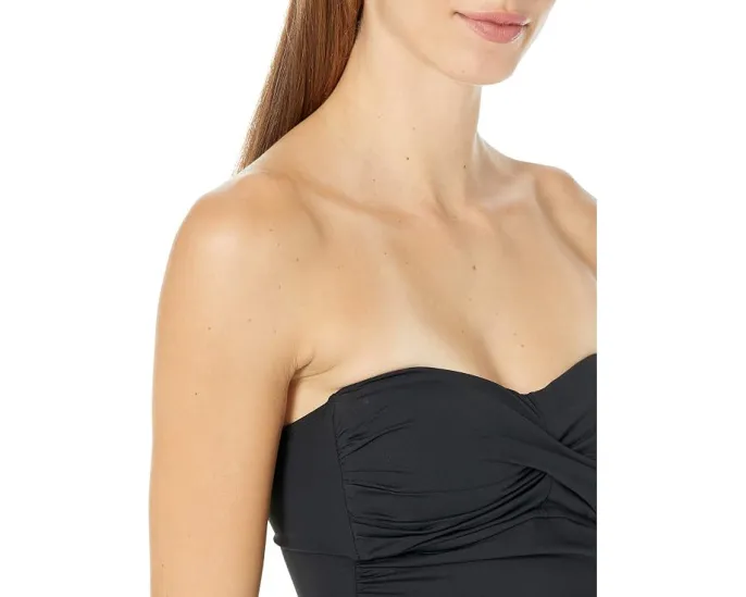 Бандо купальник Anne Cole Twist Front с эффектным драпированием