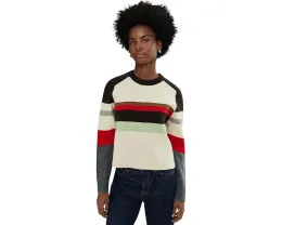 Свитер Madewell Stripe Aspen с регланными рукавами и полосатым узором