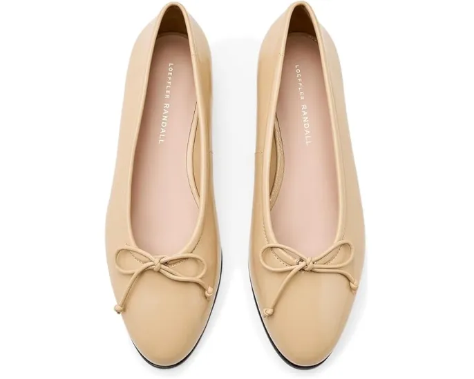 Балетки Loeffler Randall Noelle Flat из мягкой кожи с бантом