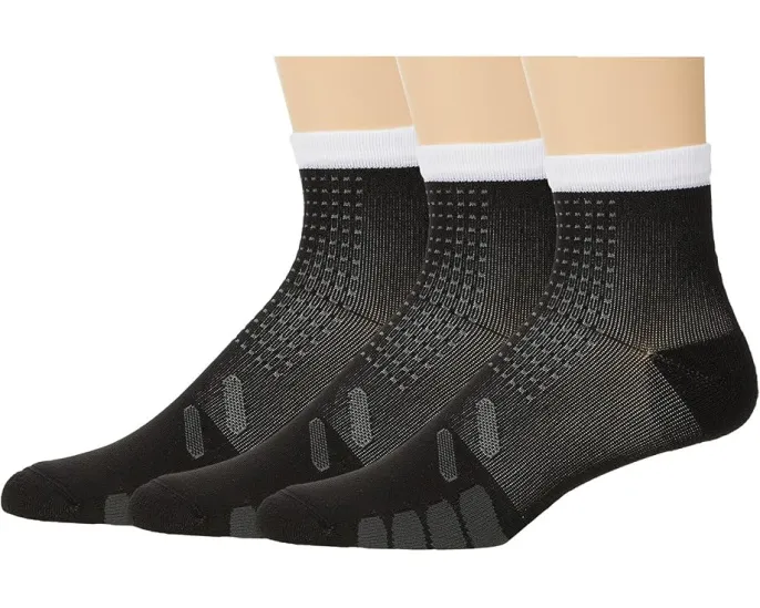 Компрессионные носки для велоспорта Eurosock Bike Quarter Compression 3 пары с технологией Silver drySTAT