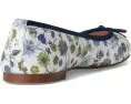 Слипоны French Sole Naomi из кожи с цветочным принтом и легкой стелькой EVA